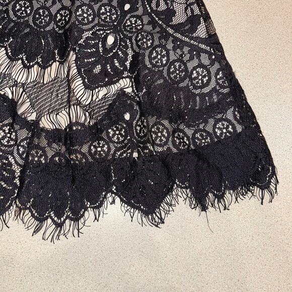 BB Dakota Theadora Black Lace Mini Skirt - Picture 3 of 6